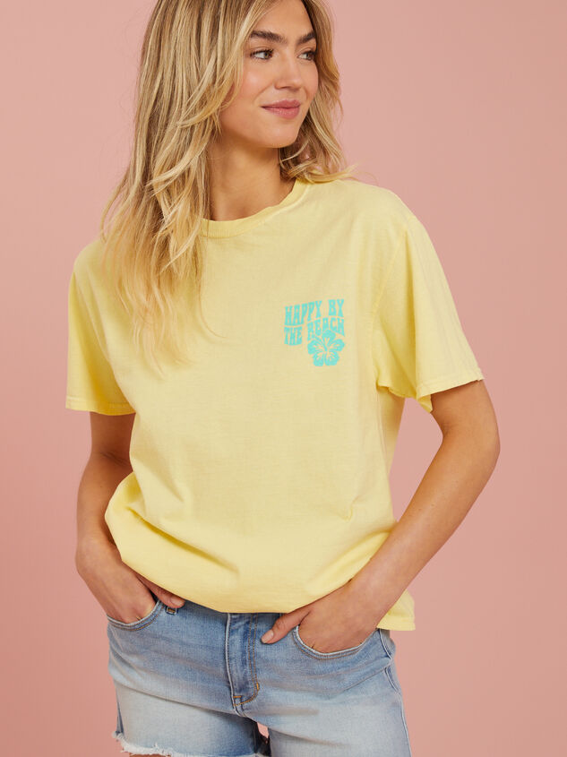 Happy By The Beach Graphic Tee Detail 4 - AS REVIVAL