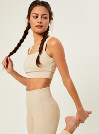 Energize Ribbed Sports Bra Detail 4 - AS REVIVAL