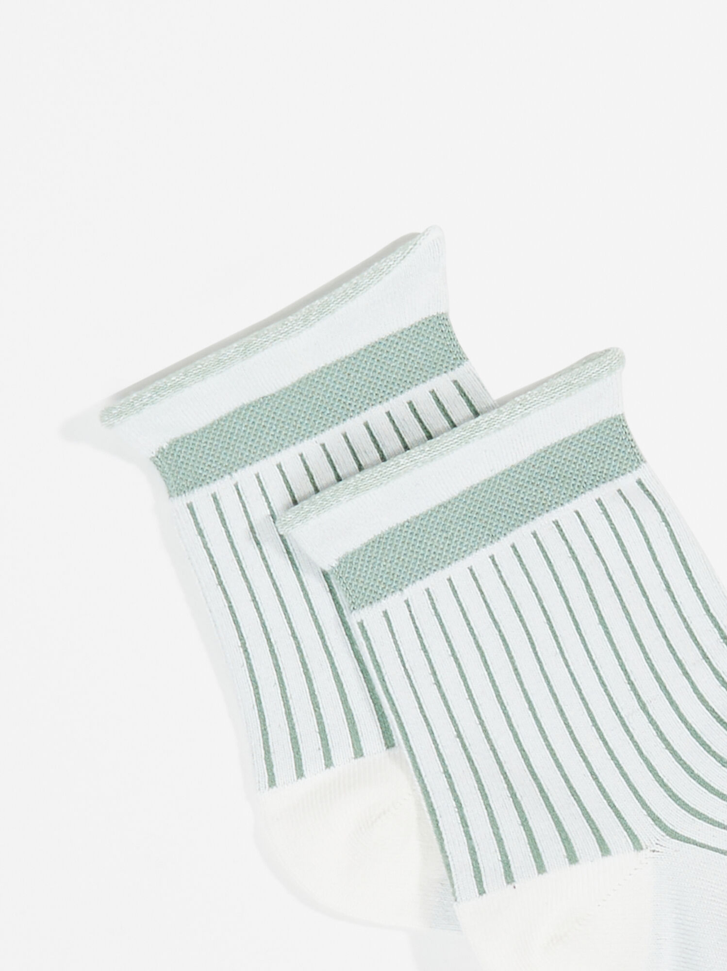 Ribbed Blue Ankle Socks 2 Pack | Tullabee