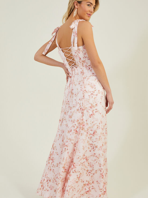 Jacindy Floral Maxi Dress Detail 2 - AS REVIVAL