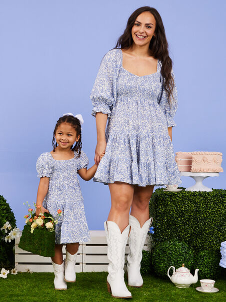 Evelyn Floral Toddler Dress - AS REVIVAL