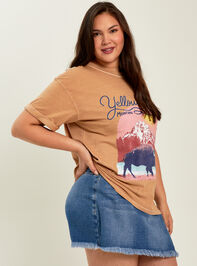 Yellowstone Bison Graphic Tee Detail 3 - AS REVIVAL
