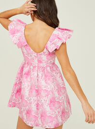 Ashley Jacquard Mini Dress Detail 5 - AS REVIVAL