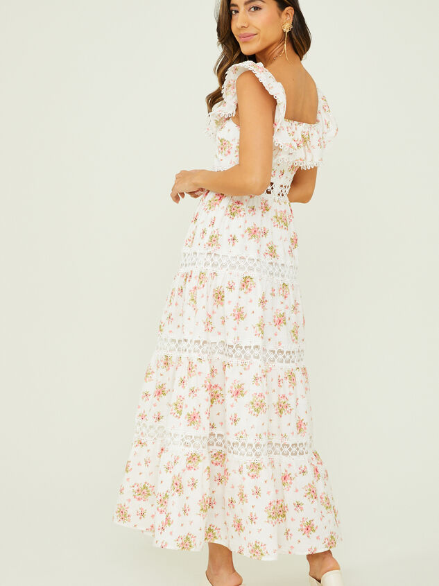 Graciela Floral Maxi Dress Detail 4 - AS REVIVAL