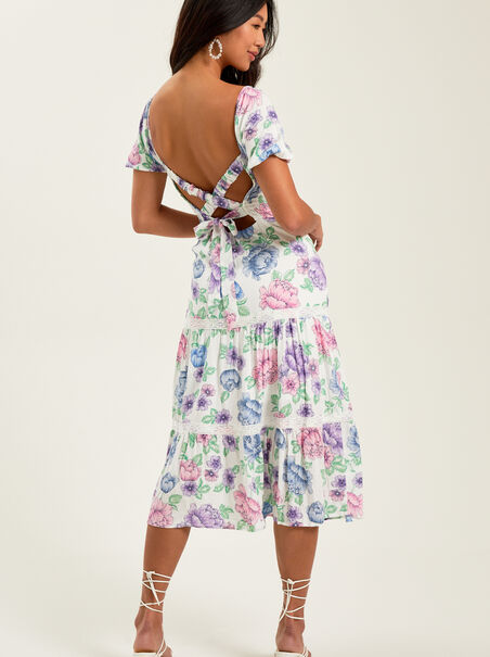 Becca Floral Midi Dress - AS REVIVAL