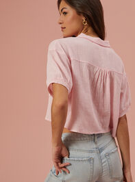 Briar Cropped Button Up Top Detail 4 - AS REVIVAL