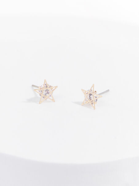 Rhinestone Star Earrings - AS REVIVAL