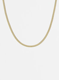 18k Gold Herringbone Necklace - AS REVIVAL