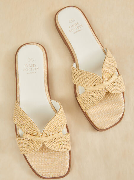 Fatima Straw Sandals - AS REVIVAL
