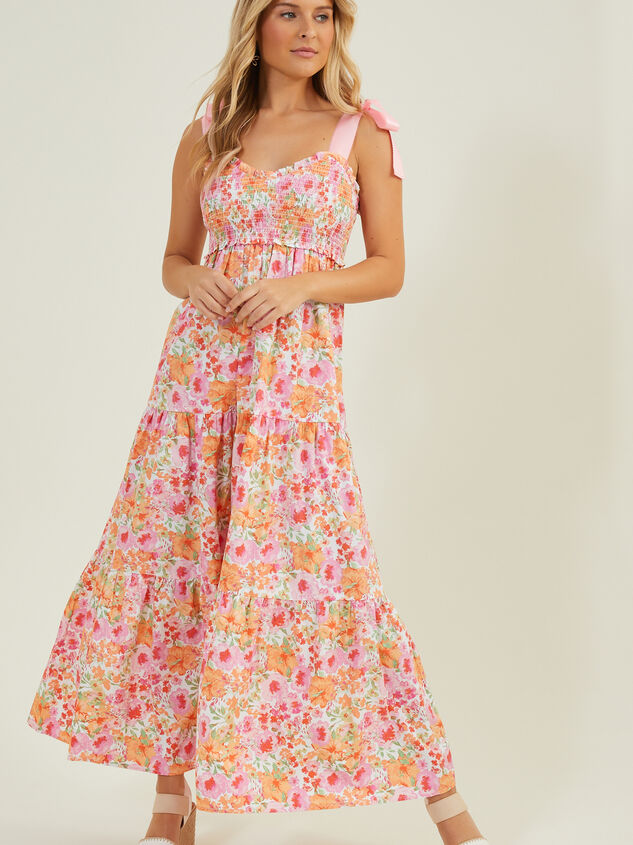 Addison Floral Maxi Dress Detail 2 - AS REVIVAL
