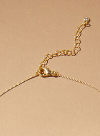 18K Gold Dainty Bean Necklace Detail 3 - AS REVIVAL