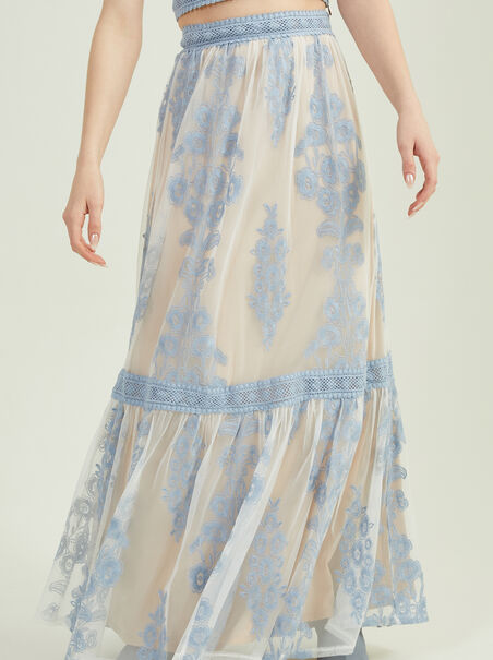 Arissa Embroidered Maxi Skirt - AS REVIVAL