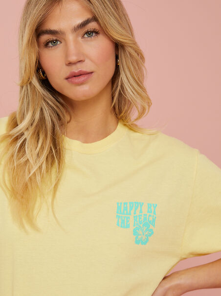Happy By The Beach Graphic Tee - AS REVIVAL