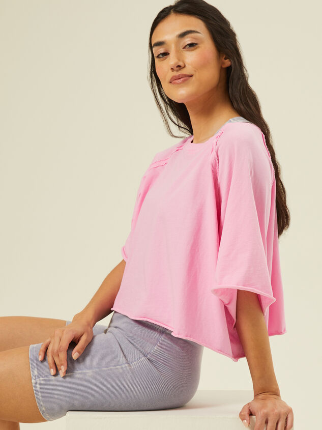 Move With It Cropped Tee Detail 4 - AS REVIVAL