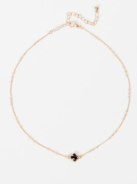 Dainty Clover Charm Choker Necklace - AS REVIVAL