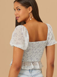 Beatrice Puff Sleeve Corset Top Detail 4 - AS REVIVAL