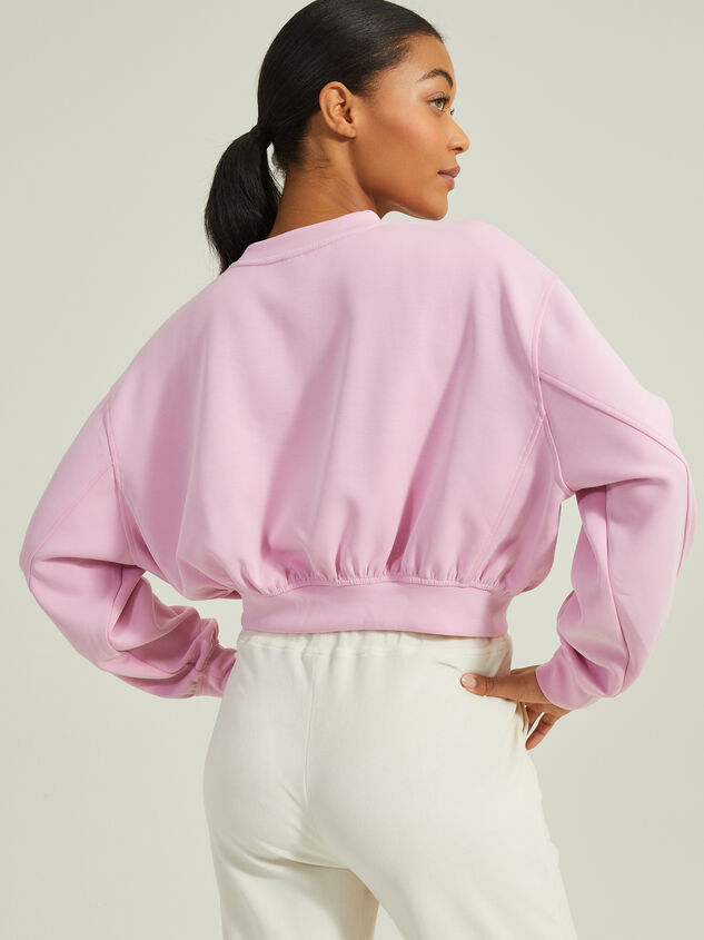 Supersoft Cropped Sweatshirt Detail 4 - AS REVIVAL