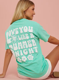Love You Like A Summer Night Graphic Tee Detail 2 - AS REVIVAL