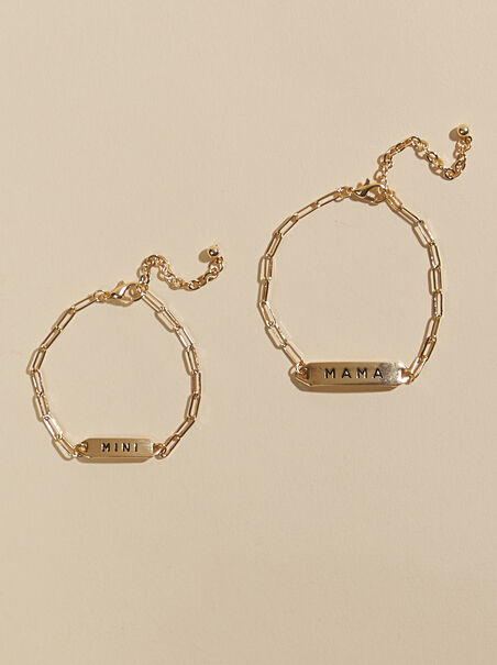 Mama & Mini Paperclip Bracelet Set - AS REVIVAL