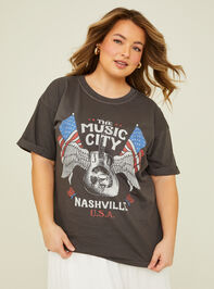 Music City Patriotic Graphic Tee - AS REVIVAL