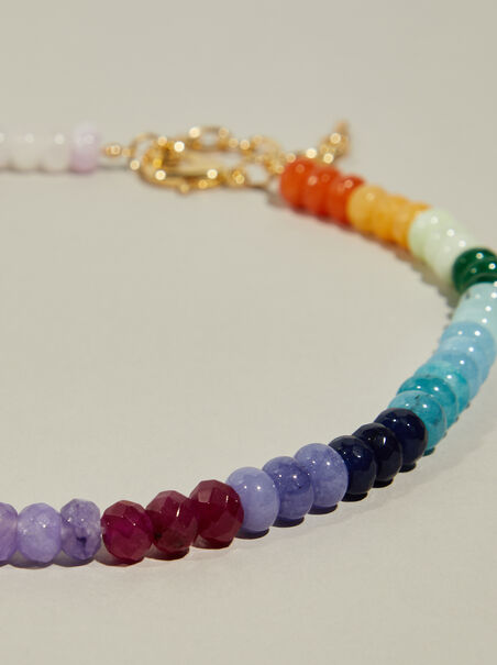 Natural Stone Rainbow Necklace - AS REVIVAL