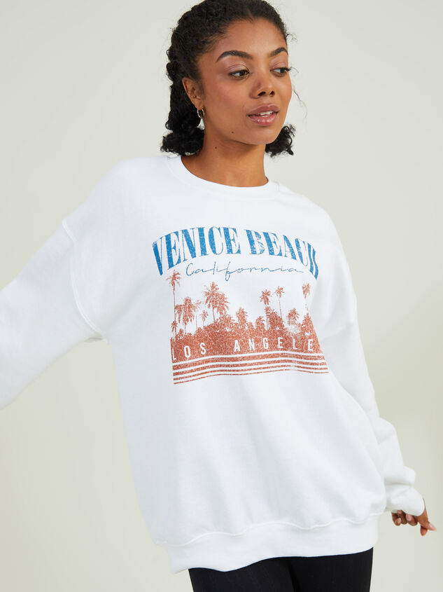 Venice Beach Graphic Sweatshirt Detail 2 - AS REVIVAL