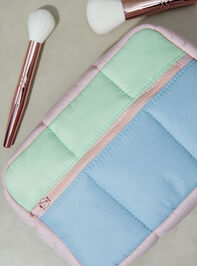 Colorblock Cosmetic Bag - AS REVIVAL