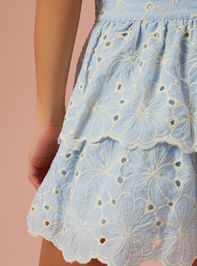 Emaline Embroidered Floral Skirt Detail 6 - AS REVIVAL