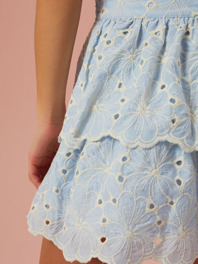 Emaline Embroidered Floral Skirt Detail 6 - AS REVIVAL