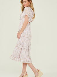 Keira Floral Midi Dress Detail 3 - AS REVIVAL