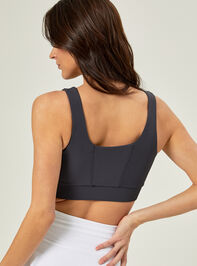 Energize Ribbed Sports Bra Detail 2 - AS REVIVAL