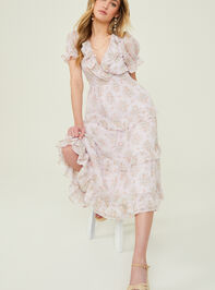 Keira Floral Midi Dress Detail 5 - AS REVIVAL
