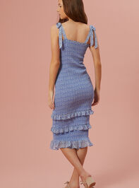 Sienna Smocked Midi Dress Detail 4 - AS REVIVAL