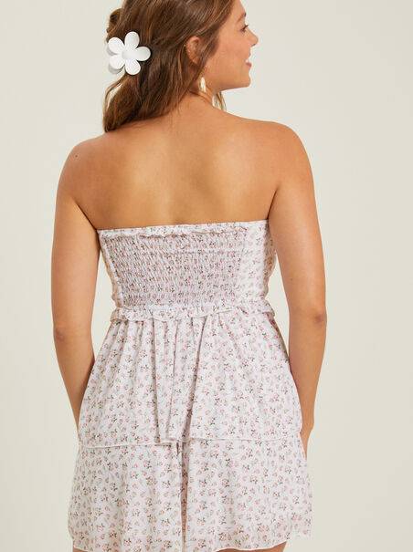 Ava Strapless Floral Dress - AS REVIVAL
