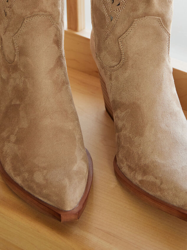 Olivia Suede Western Boots Detail 2 - AS REVIVAL