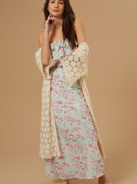 Amira Floral Midi Skirt - AS REVIVAL