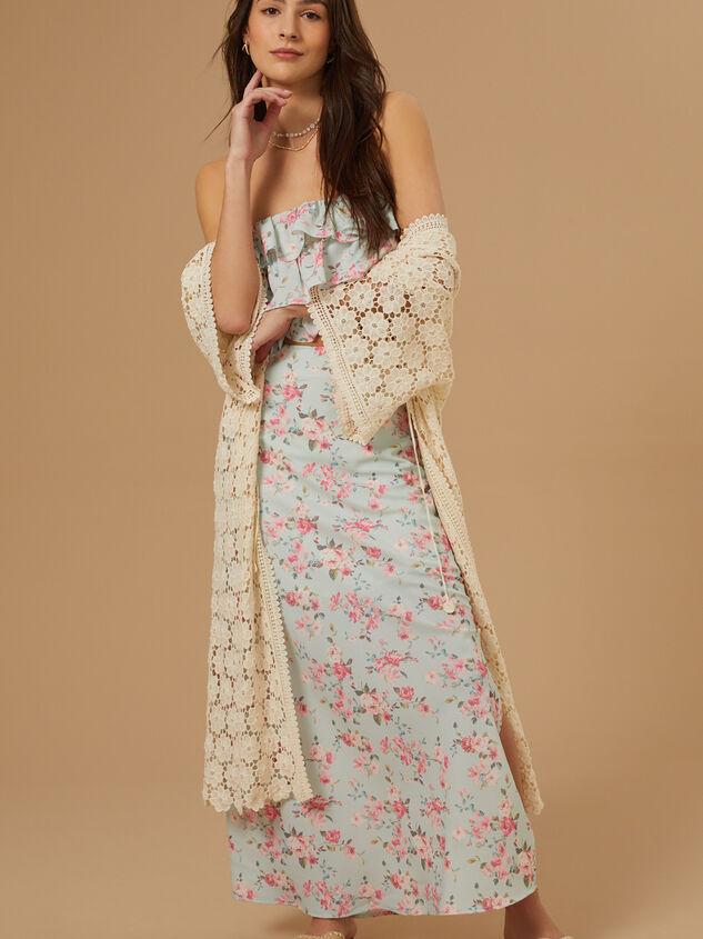 Amira Floral Midi Skirt Detail 2 - AS REVIVAL