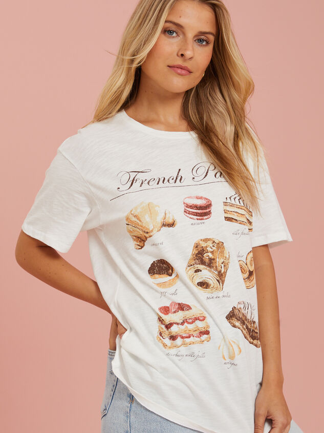 French Pastries Graphic Tee Detail 3 - AS REVIVAL