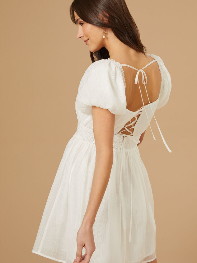 Danna Puff Sleeve Dress Detail 4 - AS REVIVAL