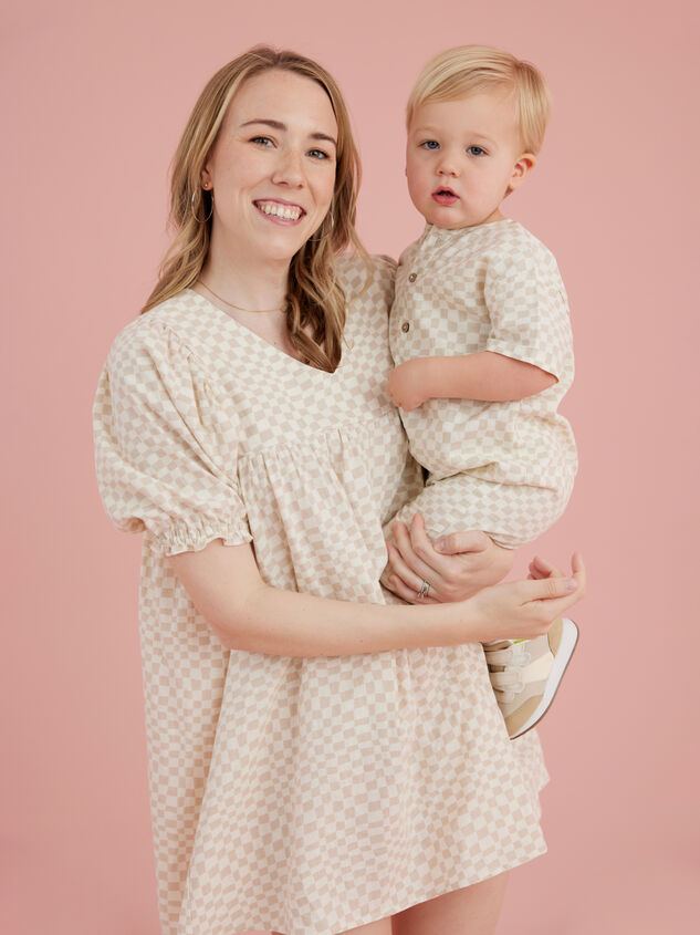 Addison Checkered Mama Dress by Rylee + Cru - AS REVIVAL