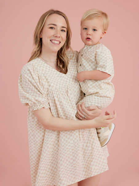 Addison Checkered Mama Dress by Rylee + Cru - AS REVIVAL