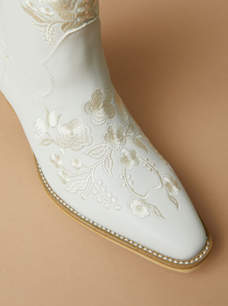 Caroline Embroidered Western Booties - AS REVIVAL
