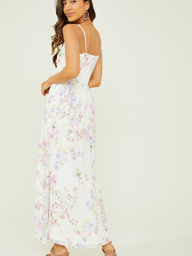 Amity Floral Maxi Dress Detail 3 - AS REVIVAL