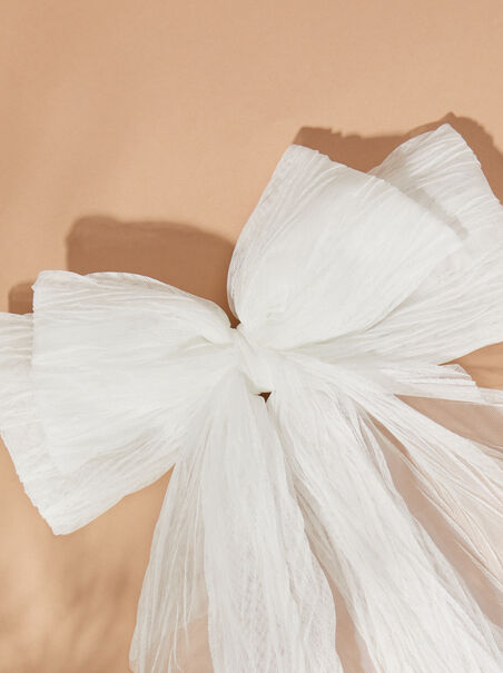 Pleated Tulle Volume Bow - AS REVIVAL
