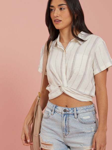Isa Striped Top - AS REVIVAL