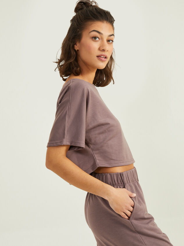 Unhindered Cropped Tee Detail 2 - AS REVIVAL