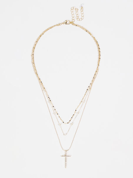 Gemma Layered Cross Necklace - AS REVIVAL