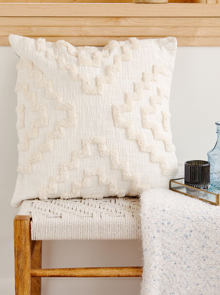 Square Textured Throw Pillow - AS REVIVAL