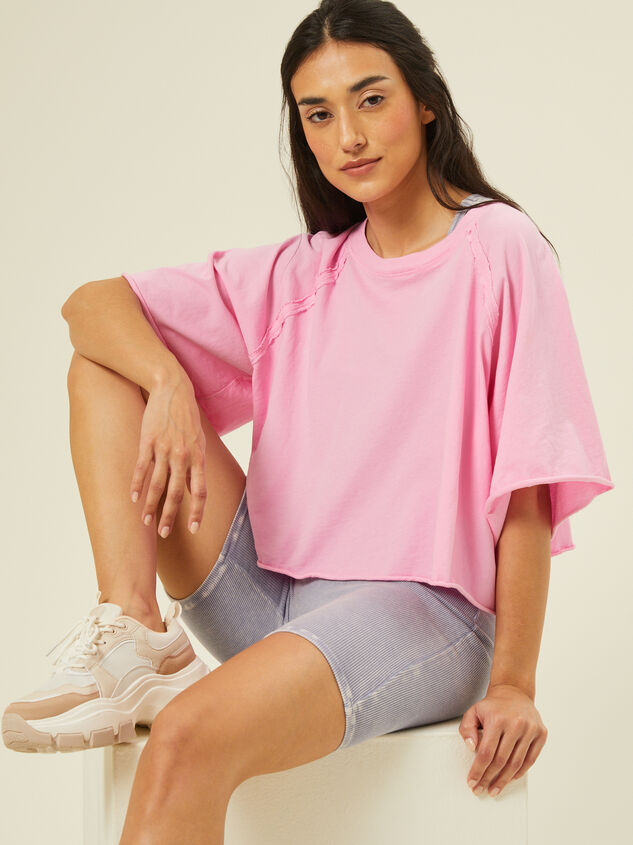 Move With It Cropped Tee Detail 2 - AS REVIVAL