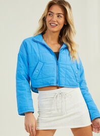 Spring Storms Cropped Jacket Detail 3 - AS REVIVAL